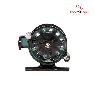 Picture of High-Quality Ice Fishing Reel Tackle Gear Spool - Portable Mini Fly Fishing Rod & Reel Set for Winter Fishing (কালো)