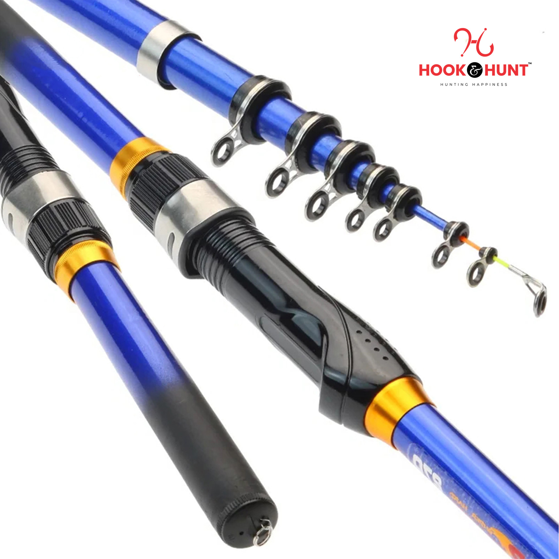 Picture of New High-Quality Carbon Casting Fishing Rod and Reel Combo Set for Saltwater/Freshwater (300cm)