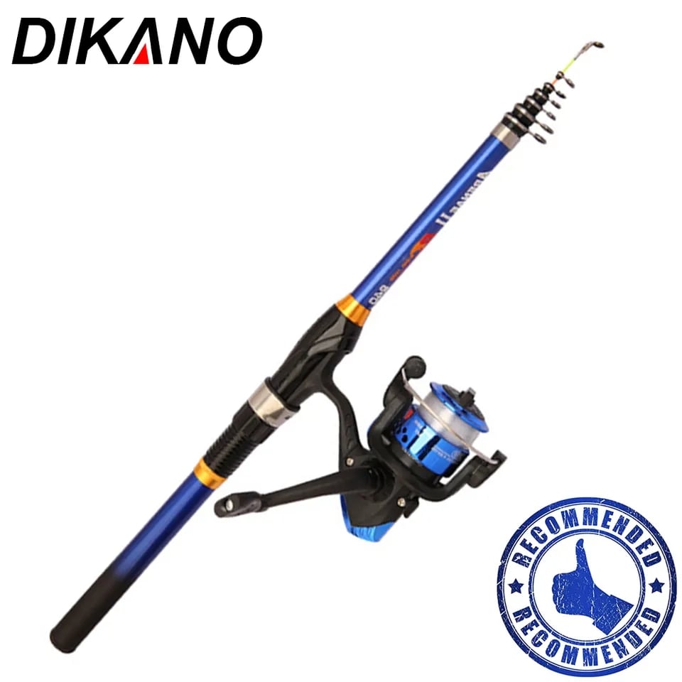 Picture of New High-Quality Carbon Casting Fishing Rod and Reel Combo Set for Saltwater/Freshwater (240cm)