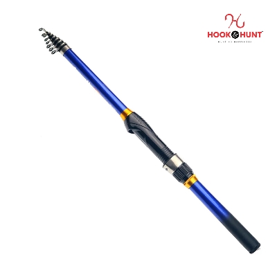Picture of 240 cm Premium Telescopic Fiberglass Fishing Rod with Spiral Wheel Seat and Smooth Ceramic Guide Rings (240 cm)