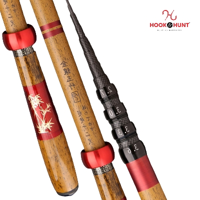 Picture of 450 cm Brown Carbon Fishing Rod – Ultra Ligh Multi Purpose Rod –  Made of strong and durable carbon Rod (450 cm)