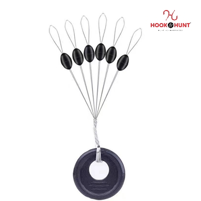 Picture of 05 Pcs Premium Fishing Rubber Stopper Beads – Line Float Positioner for Hooks & Sinkers (Pack of 10 Rings) (ছোট - ০৫ টি)