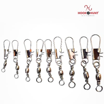 Picture of 05 Pcs New High-Quality Fishing Swivels Interlock Snap with Anti- Twist for Rod & Reel Sets (১২ নাম্বার - ০৫ টি)