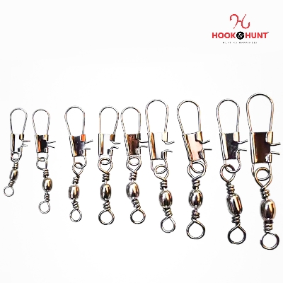 Picture of 05 Pcs New High-Quality Fishing Swivels Interlock Snap with Anti- Twist for Rod & Reel Sets (১৪ নাম্বার - ০৫ টি)