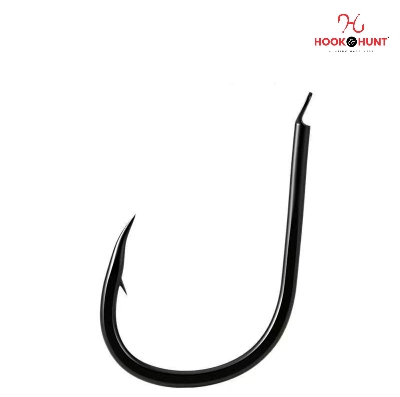 Picture of 02 Pack / 20 Pcs Pure Black Ise Fish Hook – High Carbon Barbed Fishing Hook for Carp & Crucian Carp (Bulk Genuine Pack). (Size - #7)