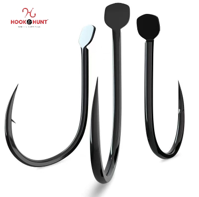 Picture of 02 Pack / 20 Pcs Pure Black Ise Fish Hook – High Carbon Barbed Fishing Hook for Carp & Crucian Carp (Bulk Genuine Pack). (Size - #5)