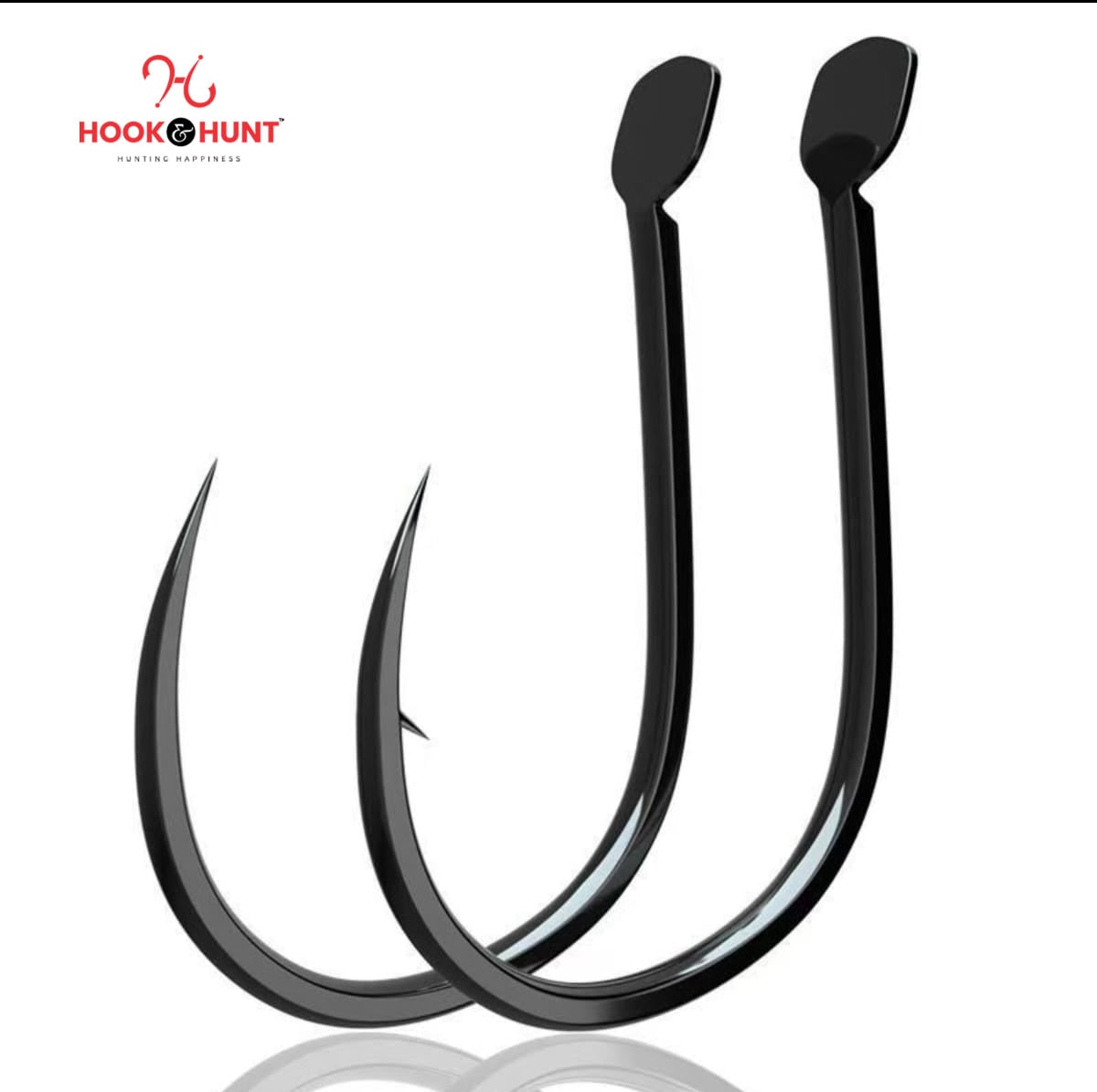 Picture of 02 Pack / 20 Pcs Pure Black Ise Fish Hook – High Carbon Barbed Fishing Hook for Carp & Crucian Carp (Bulk Genuine Pack). (Size - #5)