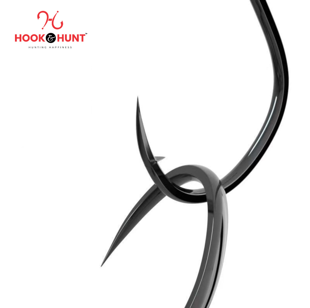 Picture of 02 Pack / 20 Pcs Pure Black Ise Fish Hook – High Carbon Barbed Fishing Hook for Carp & Crucian Carp (Bulk Genuine Pack). (Size - #13)
