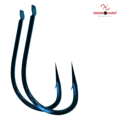 Picture of 02 Pack / 20 Pcs Authentic Pure Black Izu High Carbon Steel Fish Hook – Barbed  ( Hook & Hunt ) (SIze - #6)