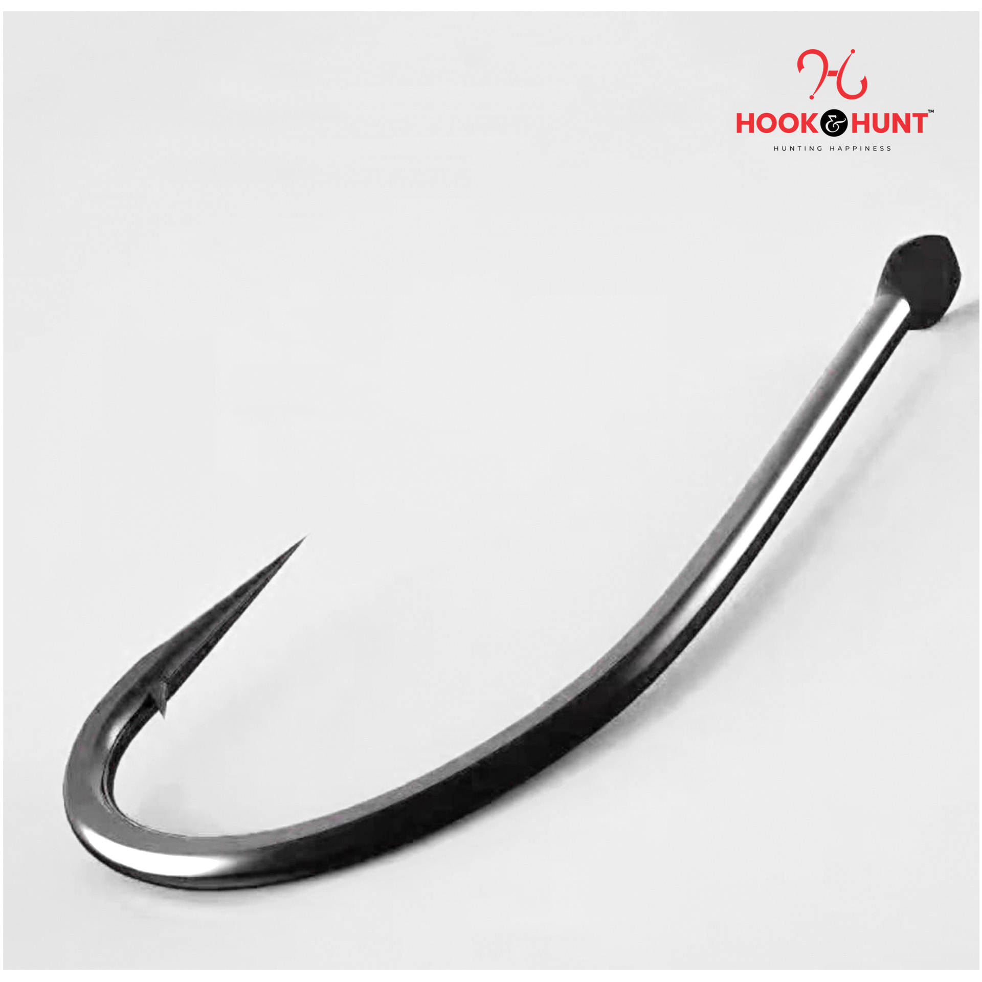 Picture of 02 Pack / 20 Pcs Authentic Pure Black Izu High Carbon Steel Fish Hook – Barbed  ( Hook & Hunt ) (SIze - #14)