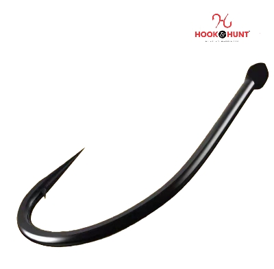 Picture of 02 Pack / 20 Pcs Authentic Pure Black Izu High Carbon Steel Fish Hook – Barbed  ( Hook & Hunt ) (SIze - #12)