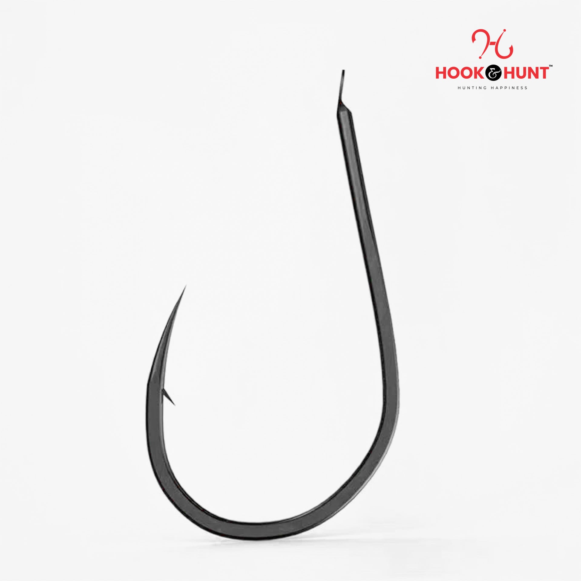 Picture of 02 Pack / 20 Pcs Black Demon Barbed Fish Hook – Ultra Sharp,(Hook & Hunt) (Nano # 0.8)
