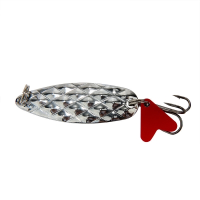 Picture of High-Quality Metal Fishing Lures Set, 0.8g Prawn with Treble Hooks, Gold/Silver Coated Spoon Bait for Saltwater/Straight Cast Fishing (সিকুইন লুর - সিলভার)