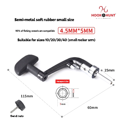 Picture of High-Quality Alloy Fishing Reel Handle - Spinning Wheel Spool for Rod - Multi-Size Aluminum & Nylon Cranks (বড় ৫০০০-৭০০০)