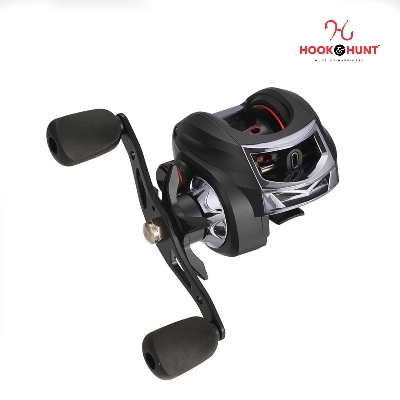 Picture of 01 Pcs Special AC200 Water Drop Fishing Reel – Left & Right Hand Drum Lure Reel with Gun Handle (Matte Black / Brown) (AC 200)