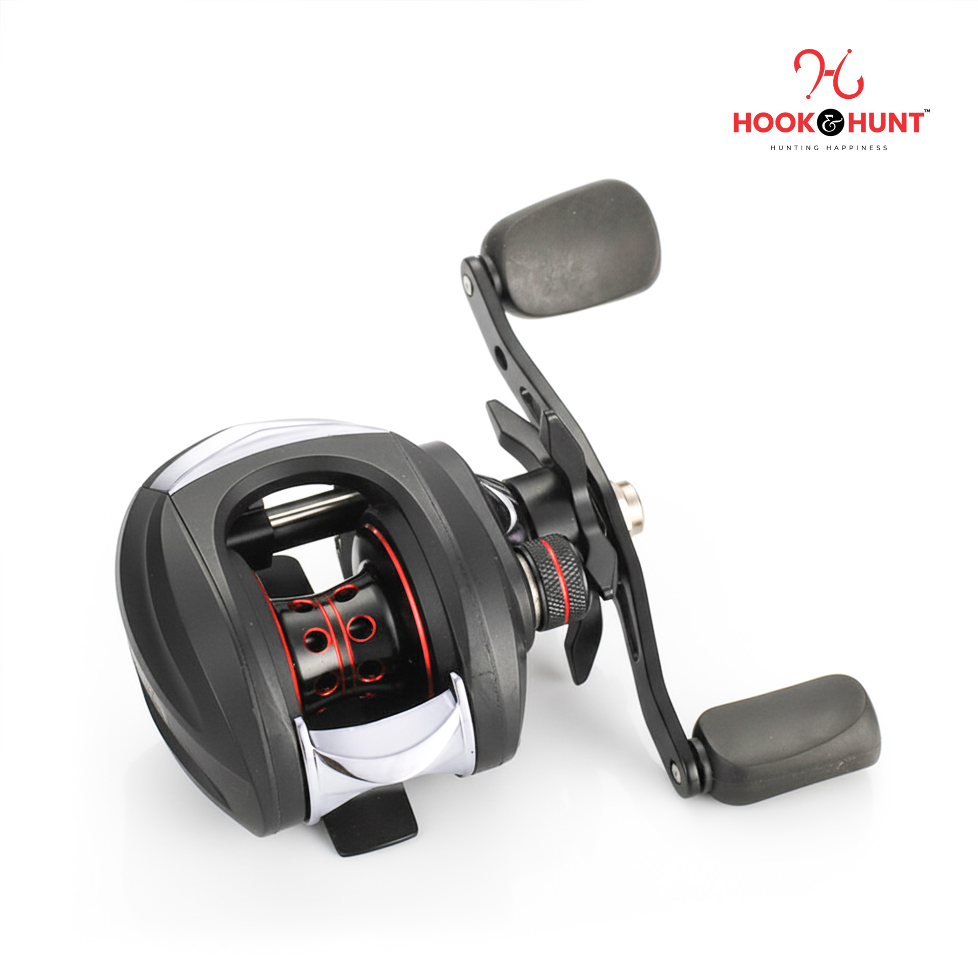Picture of 01 Pcs Special AC200 Water Drop Fishing Reel – Left & Right Hand Drum Lure Reel with Gun Handle (Matte Black / Brown) (AC 200)