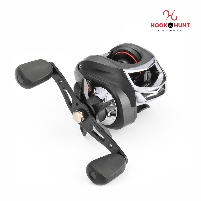 Picture of 01 Pcs Special AC200 Water Drop Fishing Reel – Left & Right Hand Drum Lure Reel with Gun Handle (Matte Black / Brown) (AC 200)