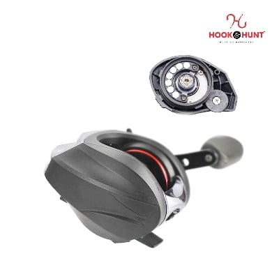 Picture of 01 Pcs Special AC200 Water Drop Fishing Reel – Left & Right Hand Drum Lure Reel with Gun Handle (Matte Black / Brown) (AC 202)
