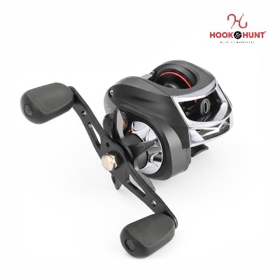 Picture of 01 Pcs Special AC200 Water Drop Fishing Reel – Left & Right Hand Drum Lure Reel with Gun Handle (Matte Black / Brown) (AC 202)