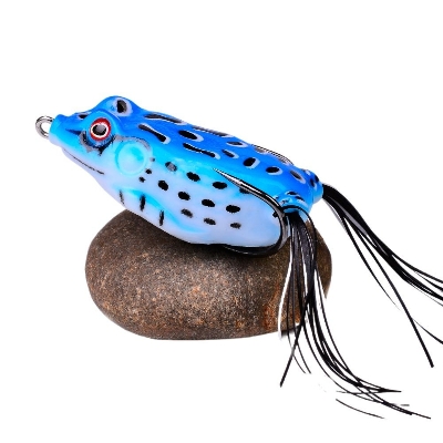 Picture of New High-Quality Artificial Frog Fishing Lure with Soft Friction Double Hook Crankbait, 05/08/12grams. (০৮  গ্রাম নীল)