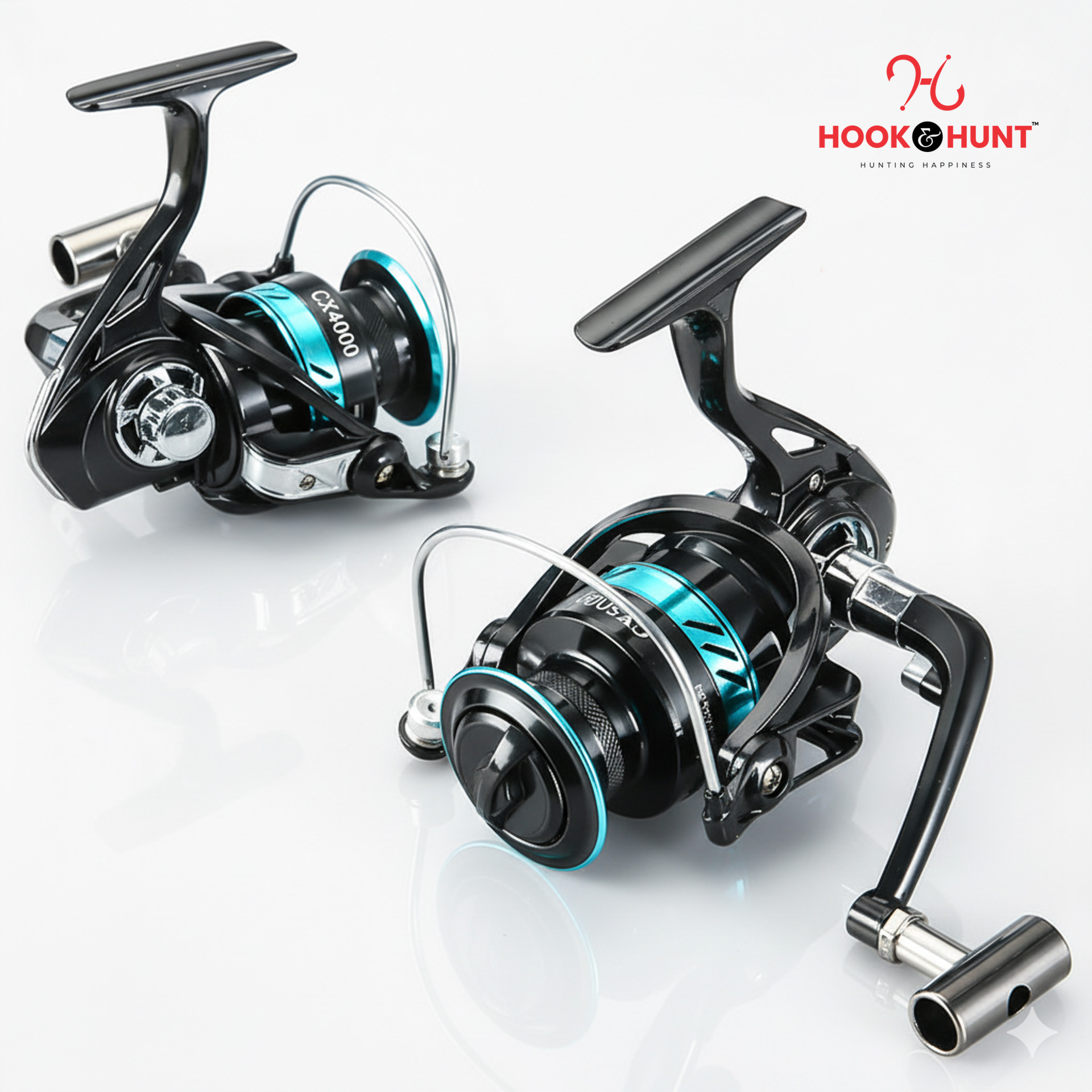 Picture of 01 Pcs CX Full Metal Spinning Reel – Long Distance Casting Fishing Line Reel for Sea Rods (4000–5000 Types) (CX 4000)