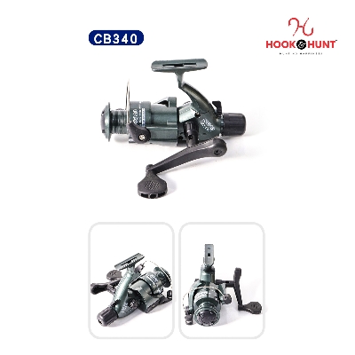 Picture of CB 140 to 640 Reel – Snake Fishing Reel 4000 Type – Spinning Reel with Folding & Ordinary Handle (Glossy Black) for Casting & Sea Rods. (Model - 340)