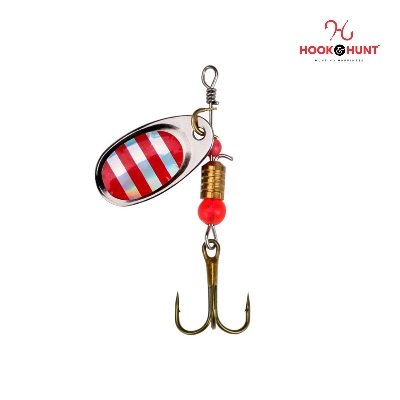 Picture of High-Quality Metal Spinner Bait with Triple Hook - Vibrant Fishing Lure (০১ পিস)