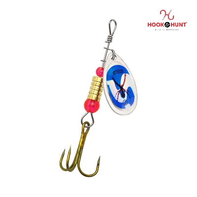 Picture of High-Quality Metal Spinner Bait with Triple Hook - Vibrant Fishing Lure (০১ পিস)