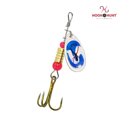 Picture of High-Quality Metal Spinner Bait with Triple Hook - Vibrant Fishing Lure (১২ পিস)