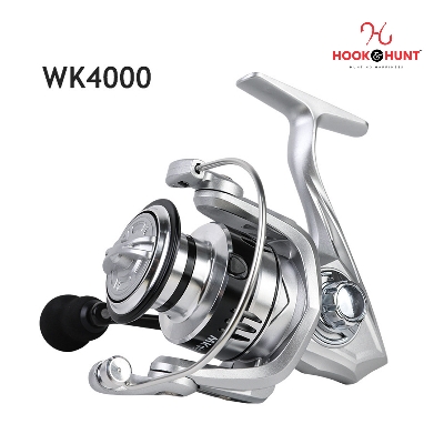 Picture of 01 Pcs Hook Hunt WK5000/WK4000 Spinning Fishing Reel - High-Quality Metal Spinning Wheel with Long Distance Retrieve, Metal Grip Option (WK - 4000)