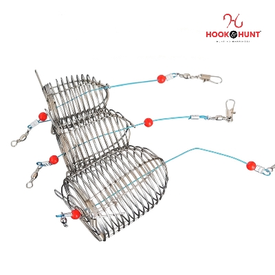 Picture of 01 Pcs New Stainless Steel Fishing Bait Cage – Small, Medium, Large & Extra Large (Medium)