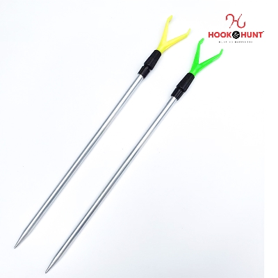 Picture of Stainless Steel Dual-Purpose Fishing Rod Holder Stand – Durable Steel Frame with Soft Rubber Grip (স্টিল)