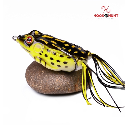 Picture of High-Quality Double-Hook Bionic Frog Fishing Lure in Black and Yellow (০৮ গ্রাম কালো+হলুদ)