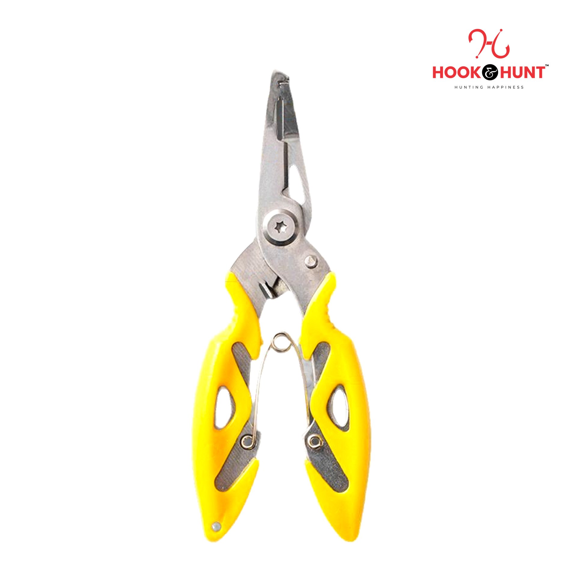 Picture of 01 Pcs High-Performance Yellow Colour Multifunctional Portable Stainless Steel Fishing Pliers – Line Cutter, Hook Remover, Lure Adjuster – Creativity (হলুদ)