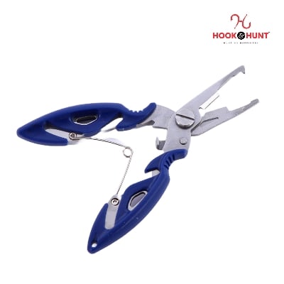 Picture of 01 Pcs Multifunctional Portable Stainless Steel Fishing Pliers – Line Cutter, Hook Remover, Lure Adjuster – Creativity (নীল)