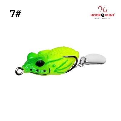 Picture of 01 Pcs Premium High-Performance Bass Fishing Lures - Dual Hook Sequin Frog Bait Set (7#)