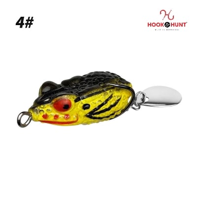 Picture of 01 Pcs Premium High-Performance Bass Fishing Lures - Dual Hook Sequin Frog Bait Set (4#)