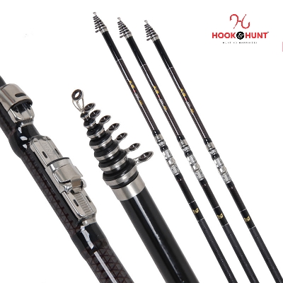 Picture of 300 cm / 360 cm / 450 cm Alpha Copy Carbon Short Section Dual Purpose Rock Fishing Rod – Premium carbon fiber build Rod. (360 CM)