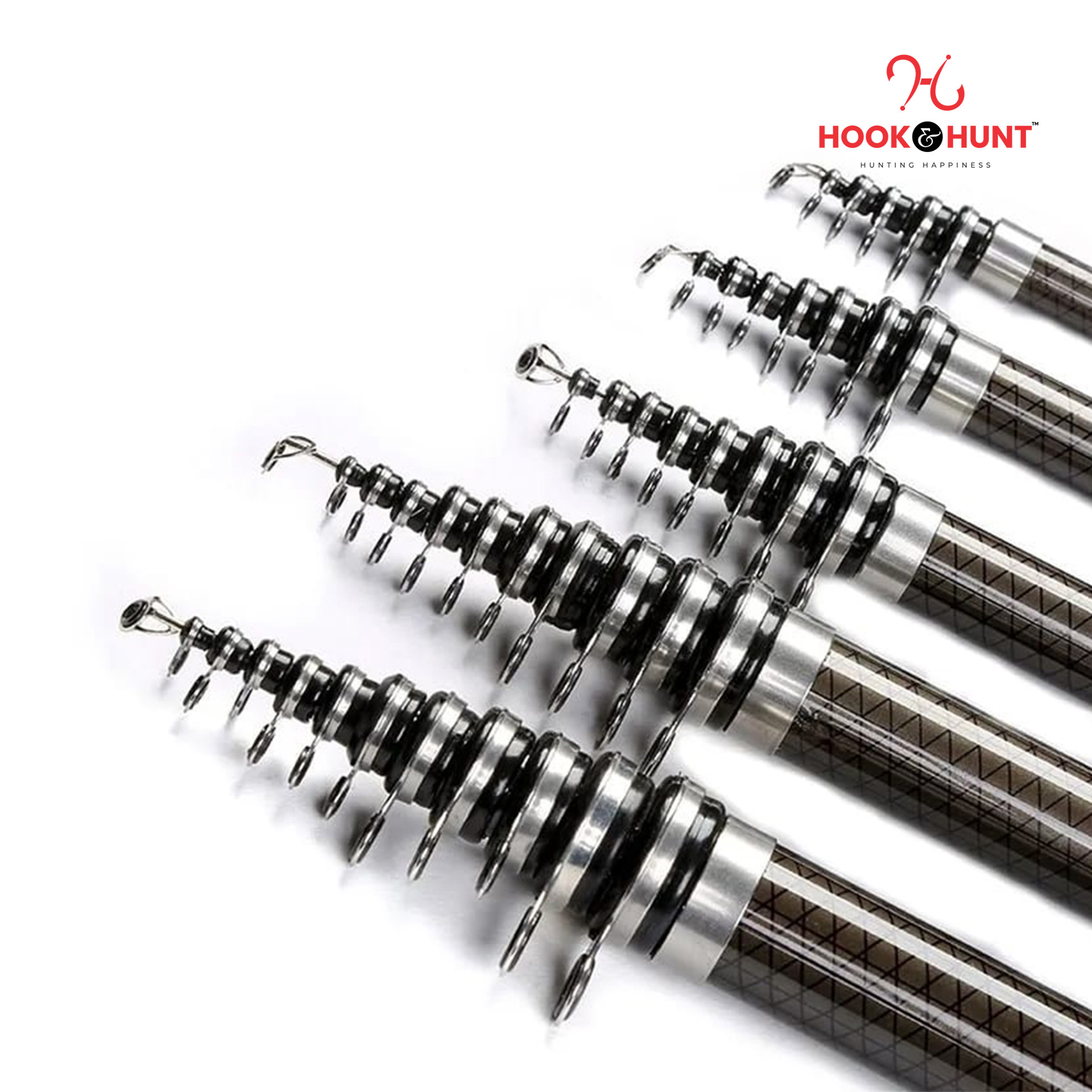 Picture of 300 cm / 360 cm / 450 cm Alpha Copy Carbon Short Section Dual Purpose Rock Fishing Rod – Premium carbon fiber build Rod. (360 CM)