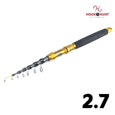 Picture of YG 107 - Model Carbon Fiber Telescopic Sea Fishing Rod (180 cm - 360 cm) – Retractable Ultra-Hard Lure Rod with Compact Travel Design (270 cm)