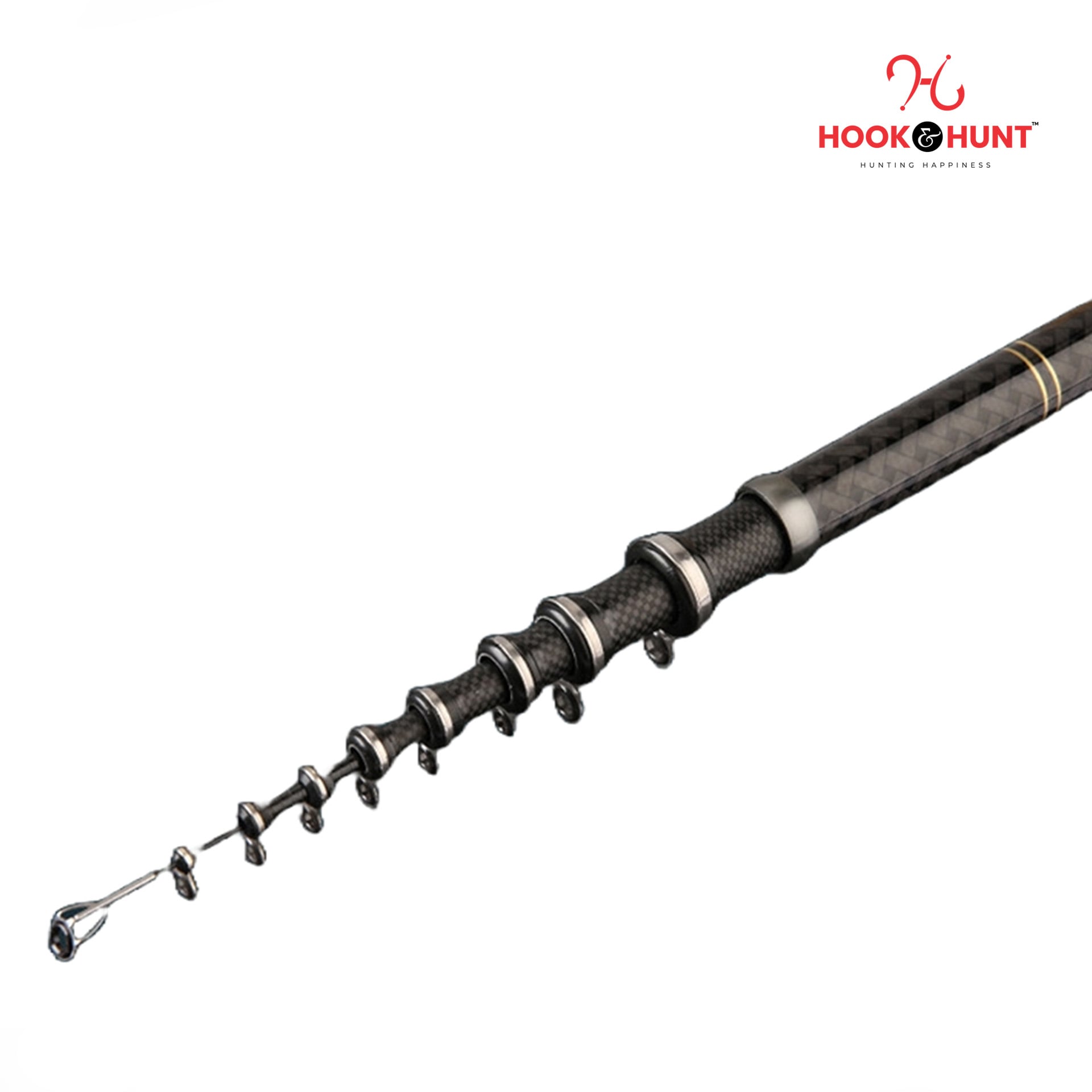 Picture of 450 cm New Alpha Special Carbon Spinning Fishing Rod– Portable Lightweight for Freshwater and Sea Fishing (450 cm)