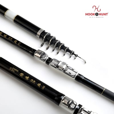 Picture of 300 cm SM Black & White Ultra-light & Ultra-hard Rock Fishing Rod – Dual-purpose Fiberglass Sea Casting Rod. (300 cm)