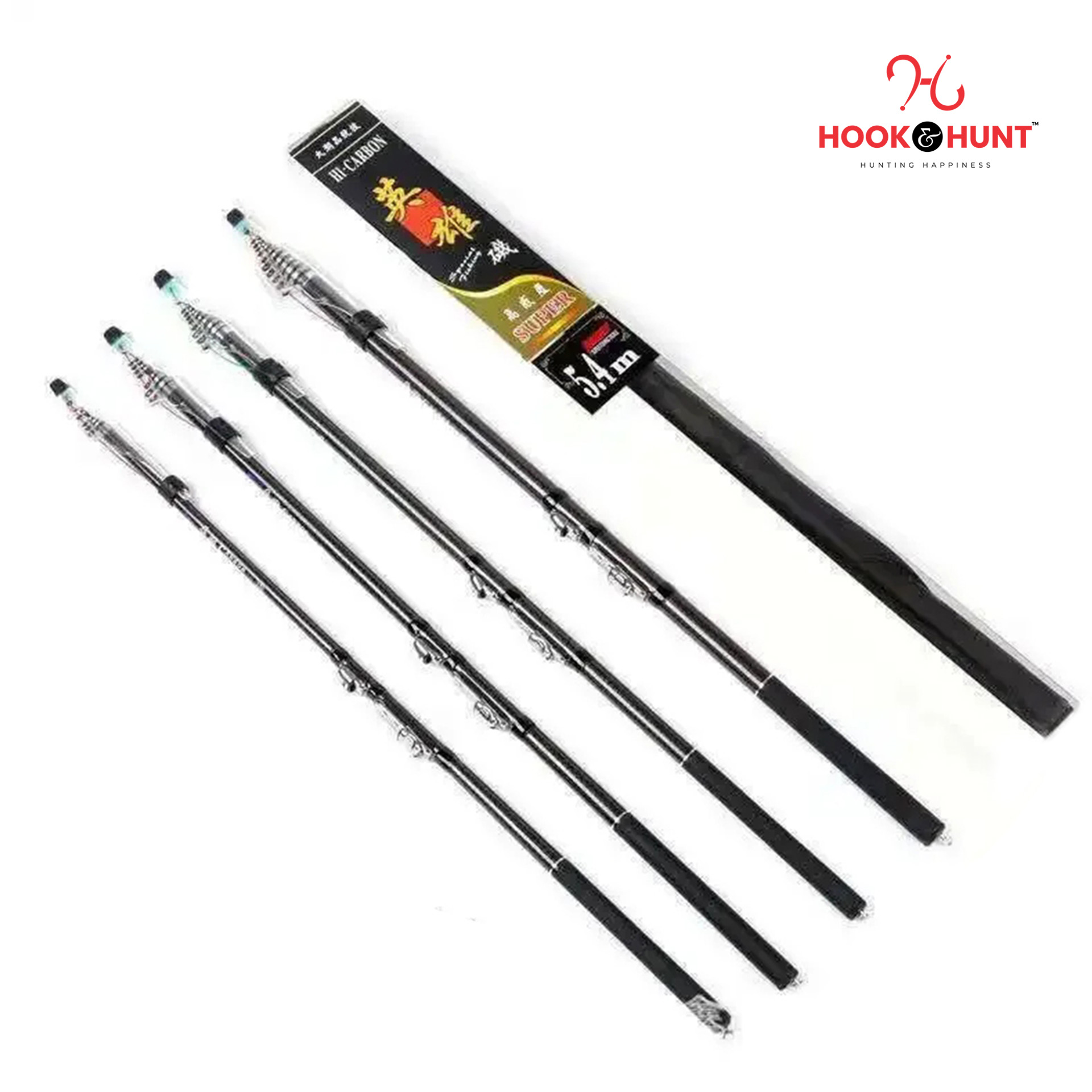 Picture of 300 cm Alpha Copy Carbon Short Section Dual Purpose Rock Fishing Rod – Premium carbon fiber build Rod. (300 cm)
