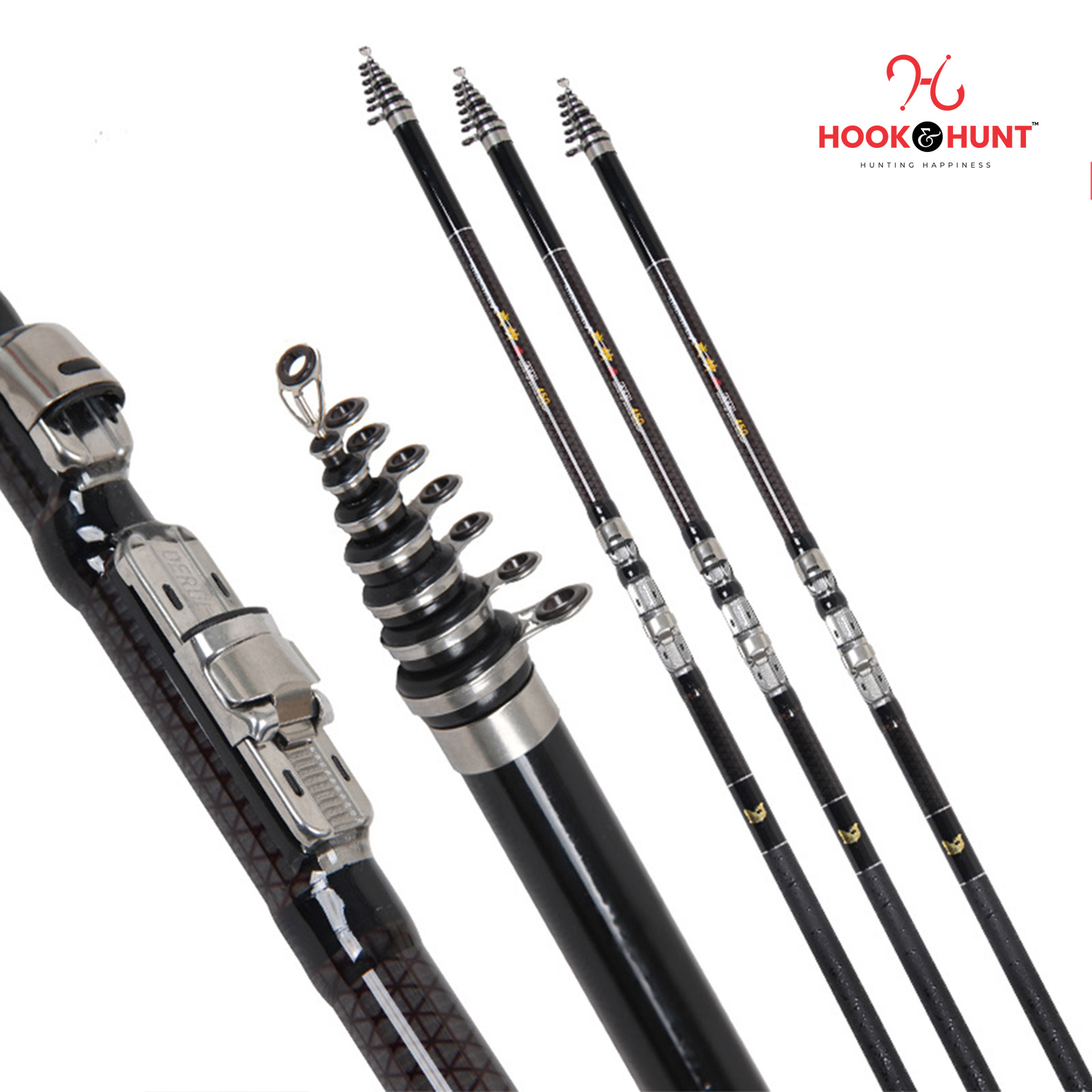 Picture of 360 cm Alpha Copy Carbon Short Section Dual Purpose Rock Fishing Rod – Premium carbon fiber build Rod. (360 cm)