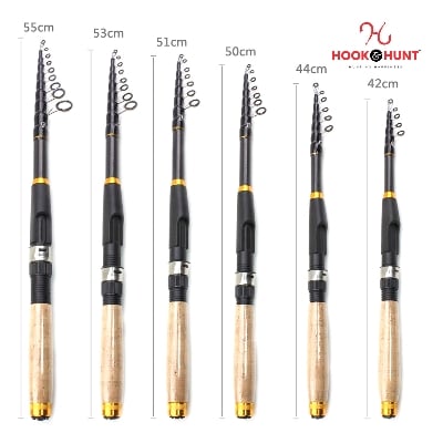 Picture of YG 020 - Model Ultra-Short Retractable Carbon Fiber Sea Fishing Rod (300 cm - 360 cm) – Cork Handle Multi-Functional Lure & Boat Fishing Rod (360 cm)