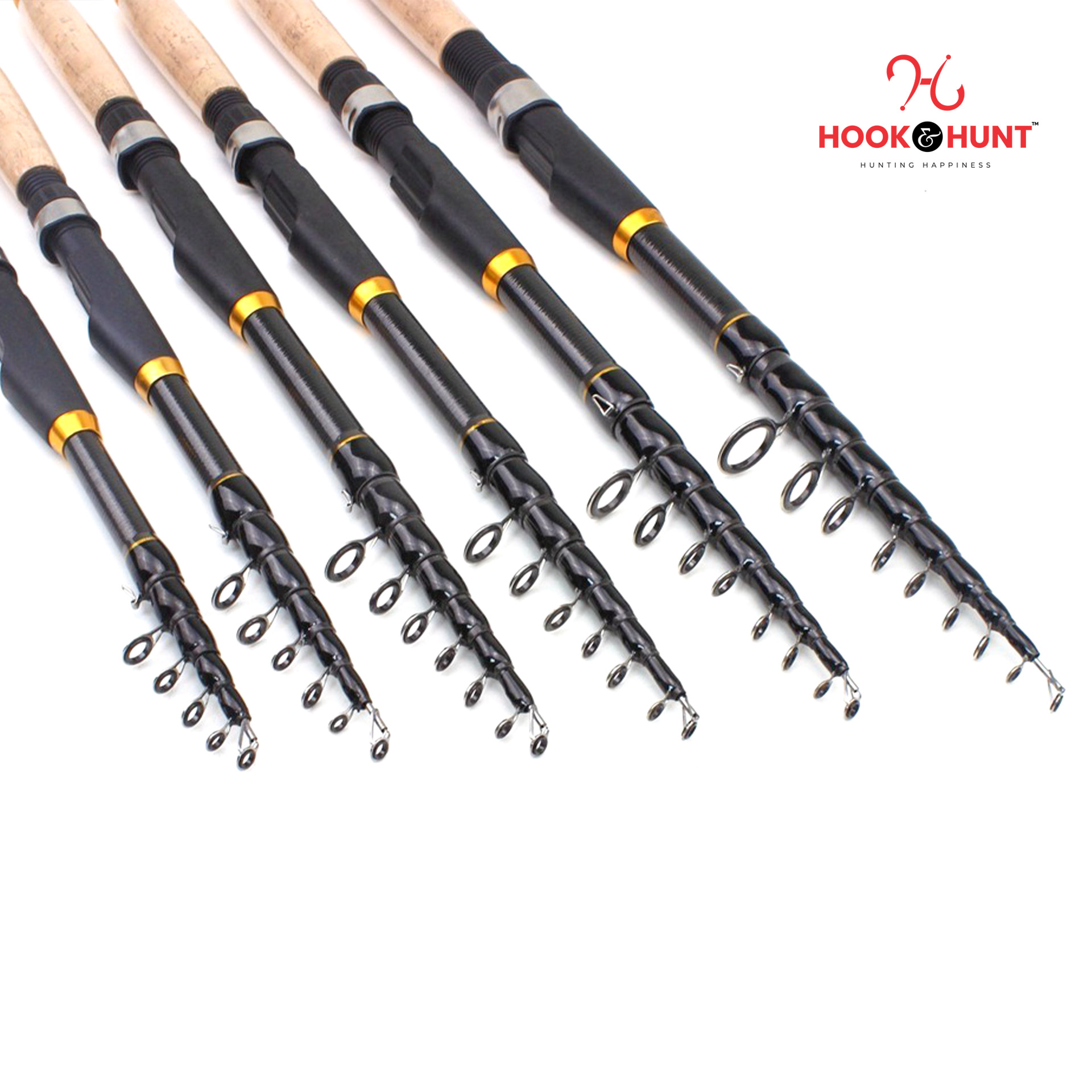Picture of YG 020 - Model Ultra-Short Retractable Carbon Fiber Sea Fishing Rod (300 cm - 360 cm) – Cork Handle Multi-Functional Lure & Boat Fishing Rod (360 cm)