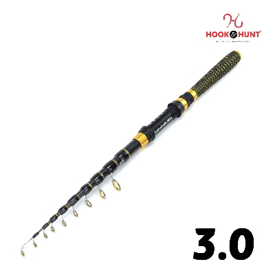 Picture of YG 166 - Model High-Carbon Ultralight Braided Telescopic Sea Fishing Rod  (300 cm) – Retractable Ultra-Hard Lure Rod with Metal Reel Seat (300 cm)