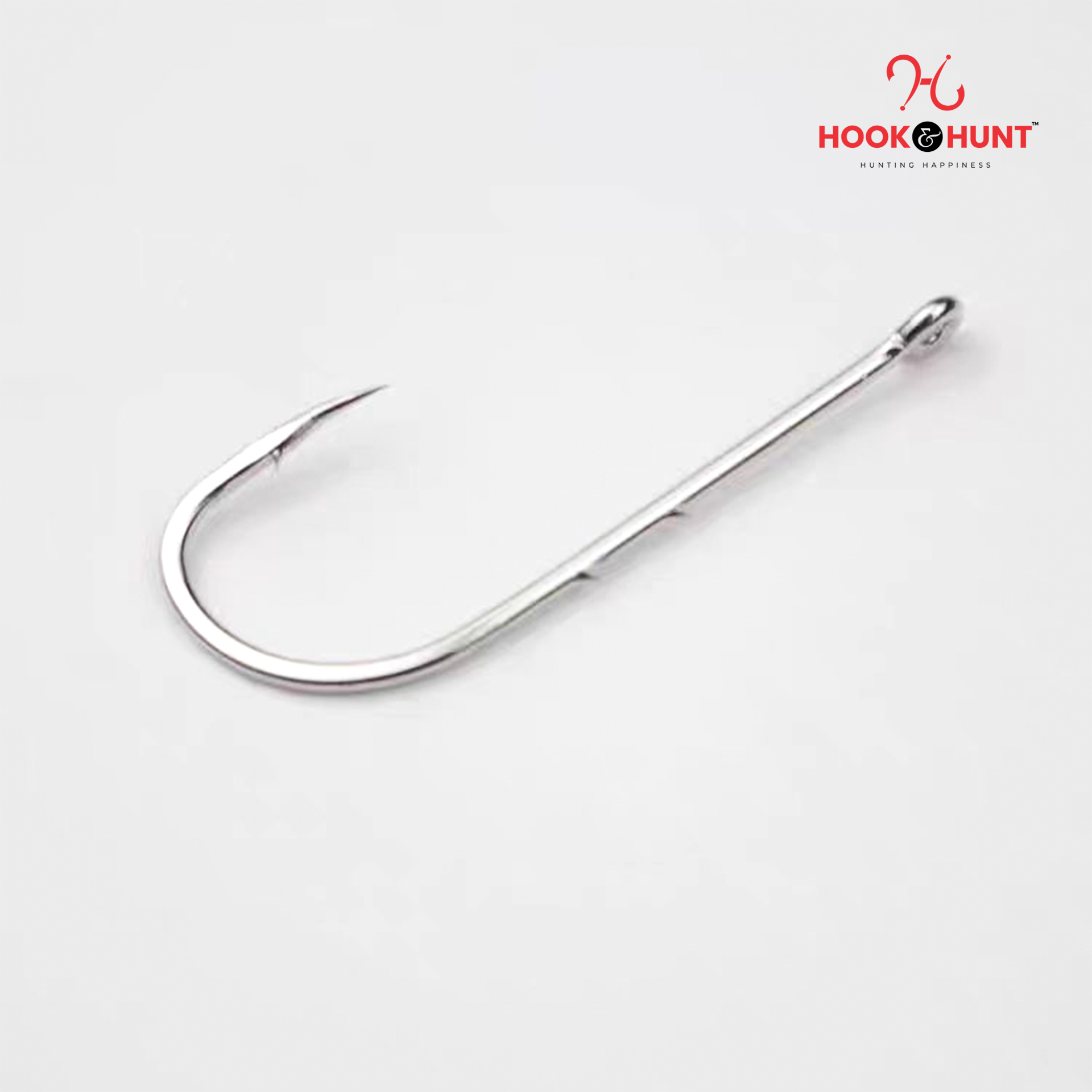 Picture of 12 Piece Hook & Hunt Double Barbed Tidal Fishing Hook Long Shank with Tube – Sea & Lure Fishing Barbed Hook (Size - 4/0)