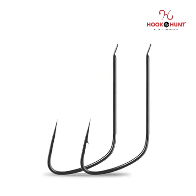 Picture of 12 Piece Hook & Hunt Competition-Grade Wolf Tooth Fishing Hook No.2–10 – Thin Wire Taihe Alloy Carp & Crucian Hook (Size - 8)