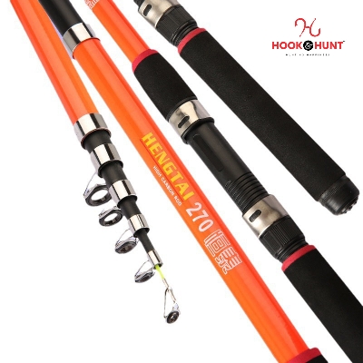 Picture of 300 cm Hook & Hunt Super Hard Fiberglass Sea Fishing Rod  – Telescopic Casting Rod for Ocean Beach & Long Distance Fishing (300 cm)